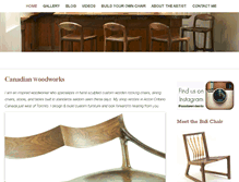 Tablet Screenshot of canadianwoodworks.com